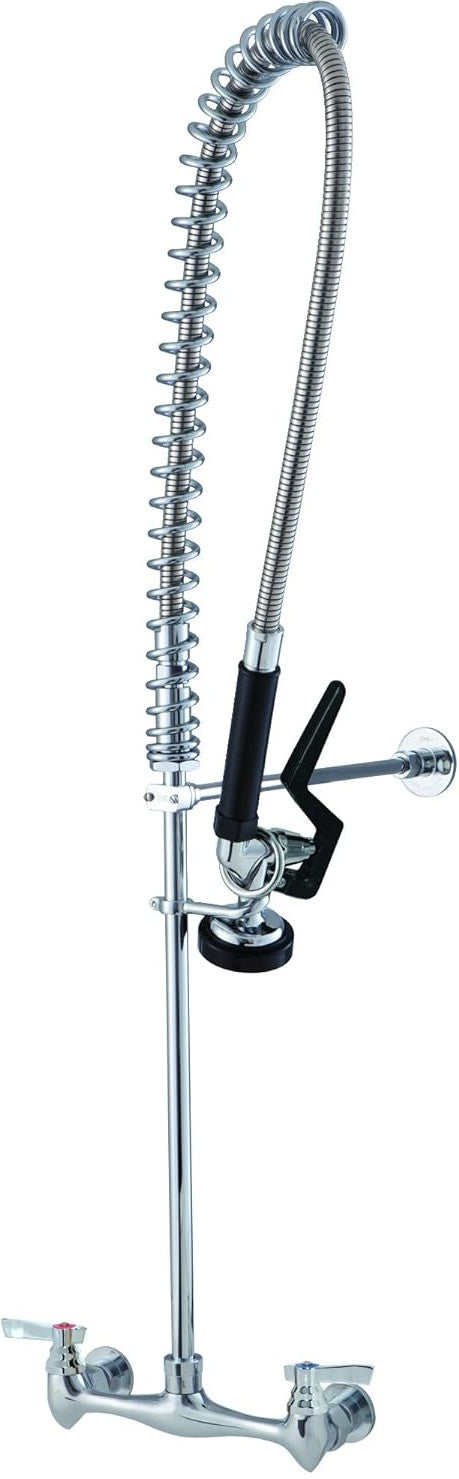 Winholt - Wall Mount Pre-Rinse Dock with Chrome Hose Cover - WS-SPR-ST-WH (Non-Cancelable Item, ETA 2-4 Weeks, SPECIAL ORDER)