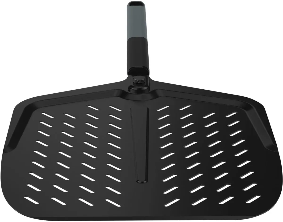 Witt - 12” Perforated Pizza Peel Black with Soft Grip Handle - WI48651034