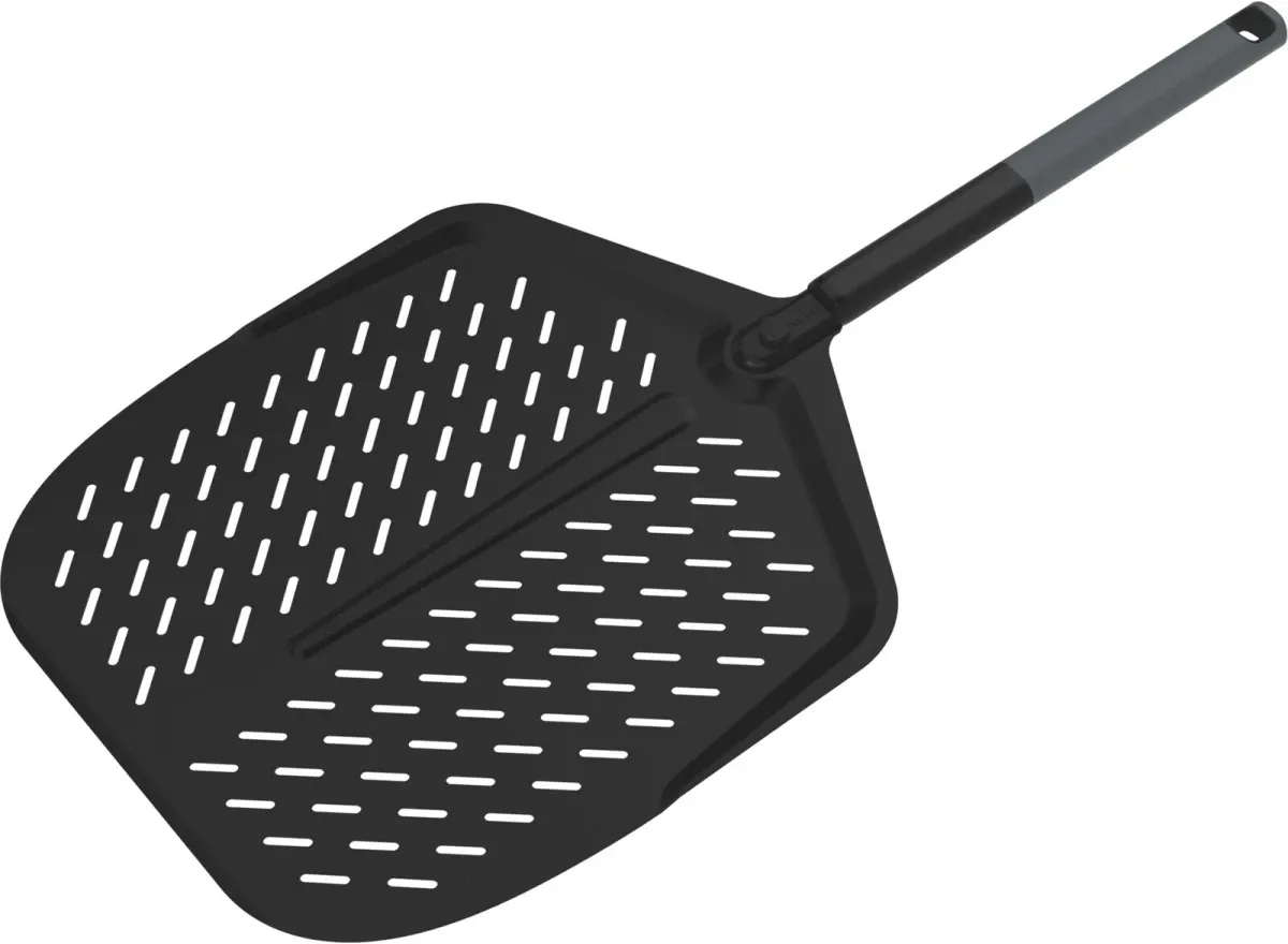 Witt - 14” Perforated Pizza Peel Black with Soft Grip Handle - WI48651035