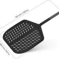Witt - 14” Perforated Pizza Peel Black with Soft Grip Handle - WI48651035