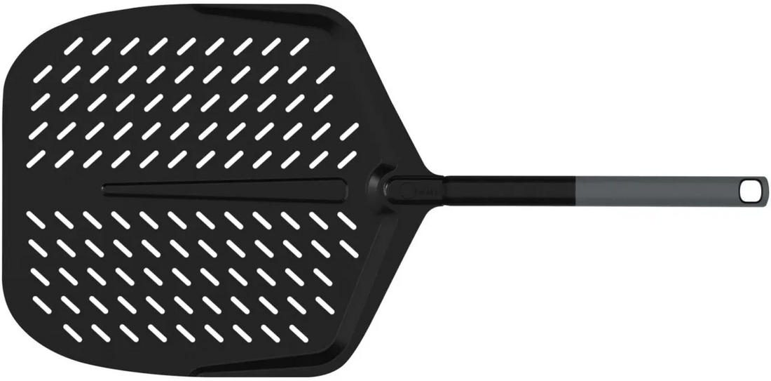 Witt - 14” Perforated Pizza Peel Black with Soft Grip Handle - WI48651035