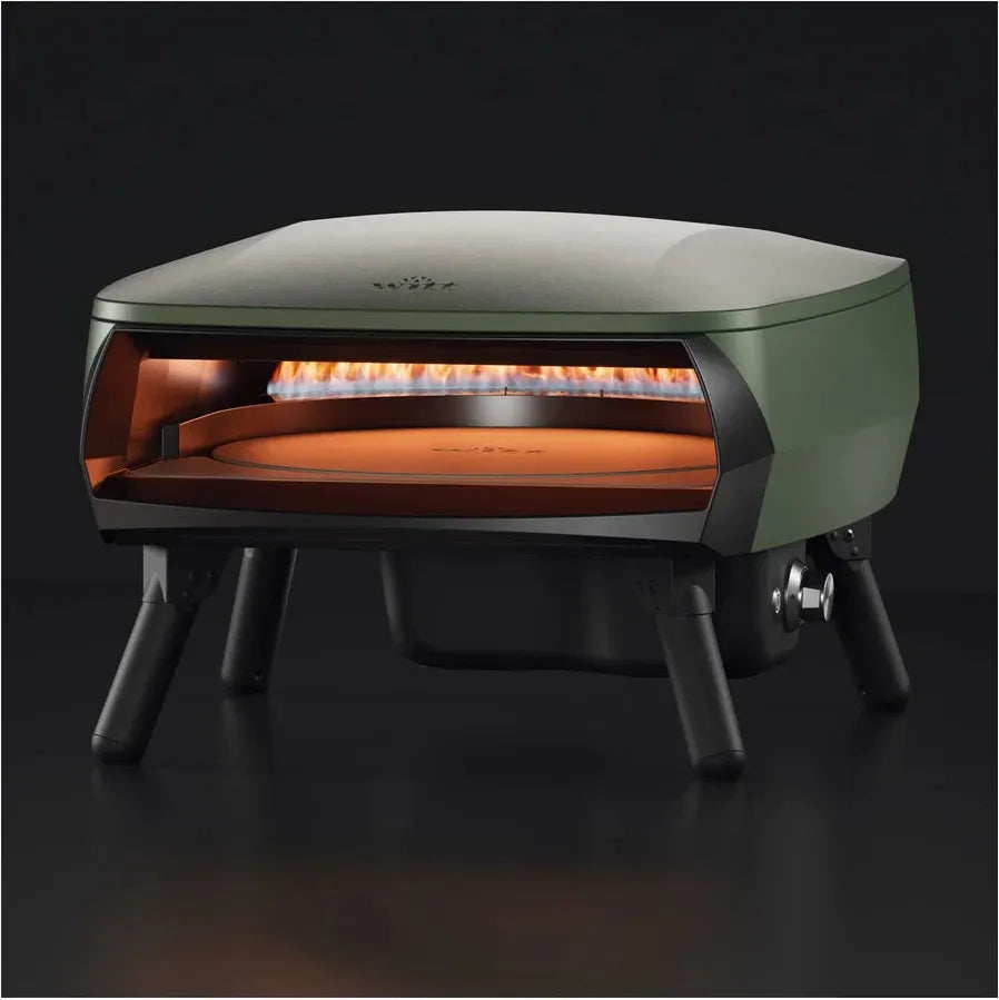 Witt - Piccolo Rotante 16" Matte Green Pizza Oven - WI100000332