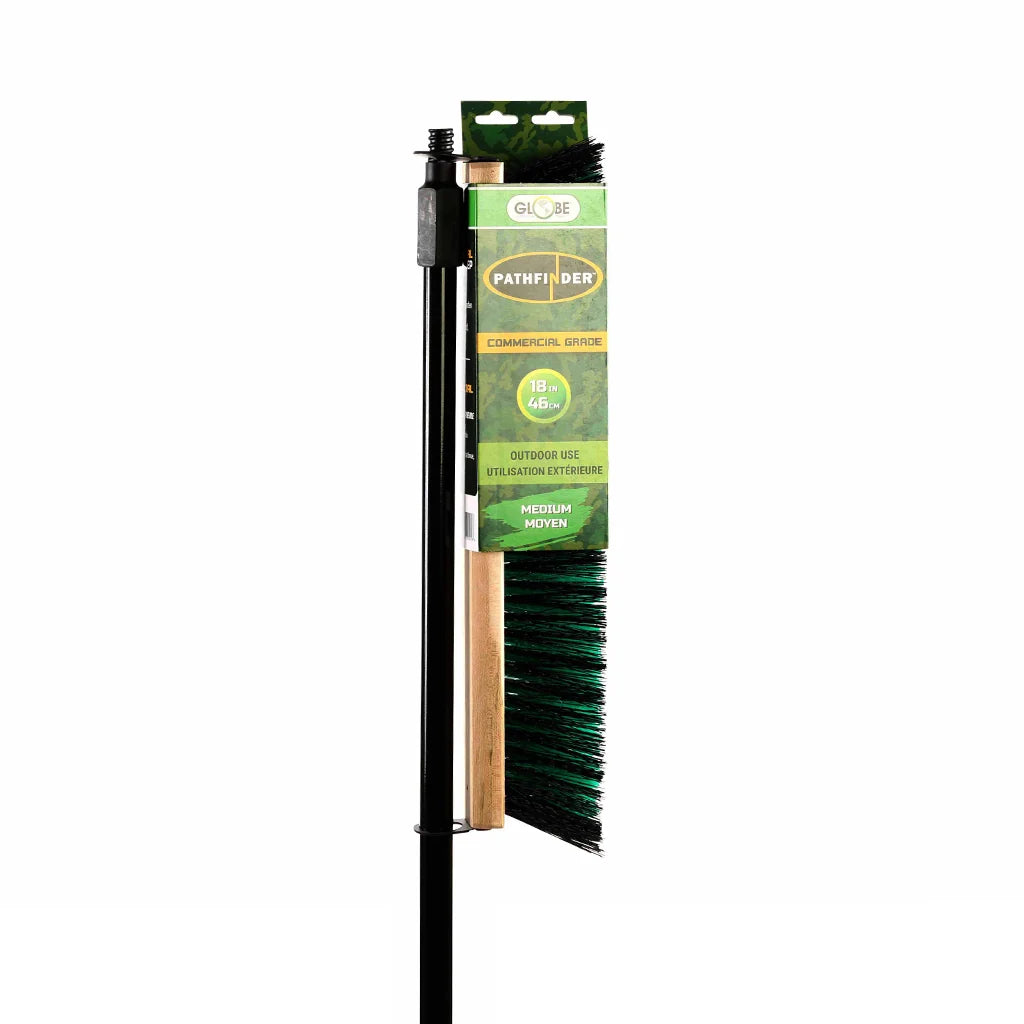GLOBE COMMERCIAL - Broom 24" Wood Block Push Medium - 4483