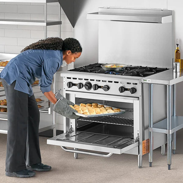 Wolf - 198,000 BTU Liquid Propane 36" Manual Range with 6 Burners and Standard Oven - WX36-6BP