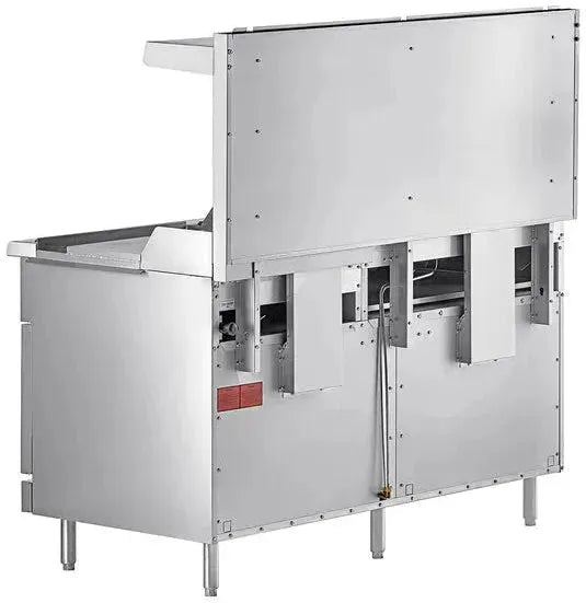 Wolf - 258,000 BTU Liquid Propane 60" Manual Range with 6 Burners, 24" Right Side Griddle, and 2 Standard Ovens - WX60F-6B24GP