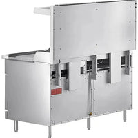 Wolf - 258,000 BTU Natural Gas 60" Manual Range with 6 Burners, 24" Right Side Griddle, and 2 Standard Ovens - WX60F-6B24GN