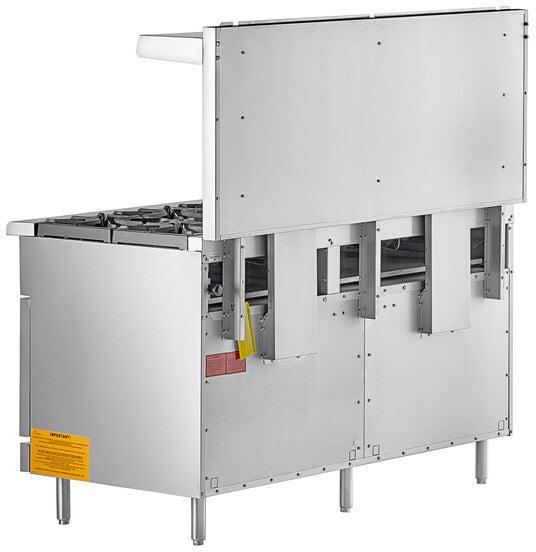 Wolf - 340,000 BTU Liquid Propane 60" Manual Range with 10 Burners and 2 Standard Ovens - WX60-10BP