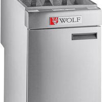 Wolf - 45-50 lbs Capacity 120,000 BTU Liquid Propane Floor Fryer - WF400-2