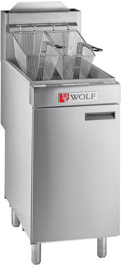 Wolf - 45-50 lbs Capacity 120,000 BTU Natural Gas Floor Fryer - WF400-1