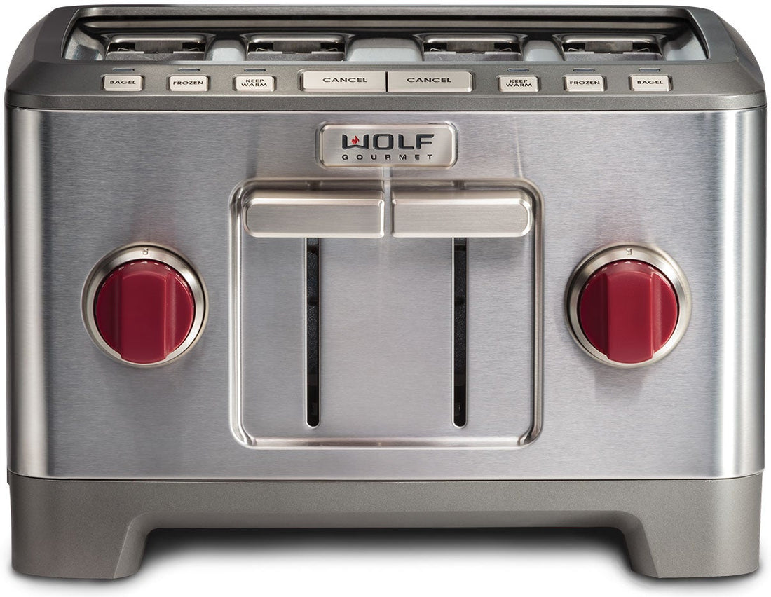 Wolf Gourmet 4Slice Extra Wide Slot Toaster WGTR154SC