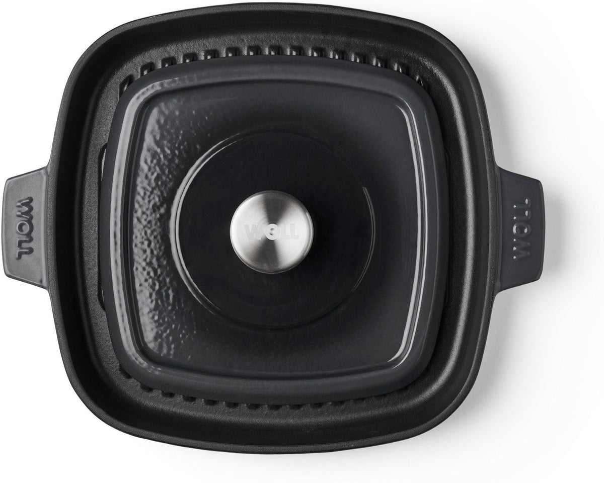 Woll - 11" x 11" Black Iron Non-Stick Grill With Press (28 x 28 CM) - 628-2CI-030