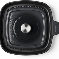 Woll - 11" x 11" Black Iron Non-Stick Grill With Press (28 x 28 CM) - 628-2CI-030