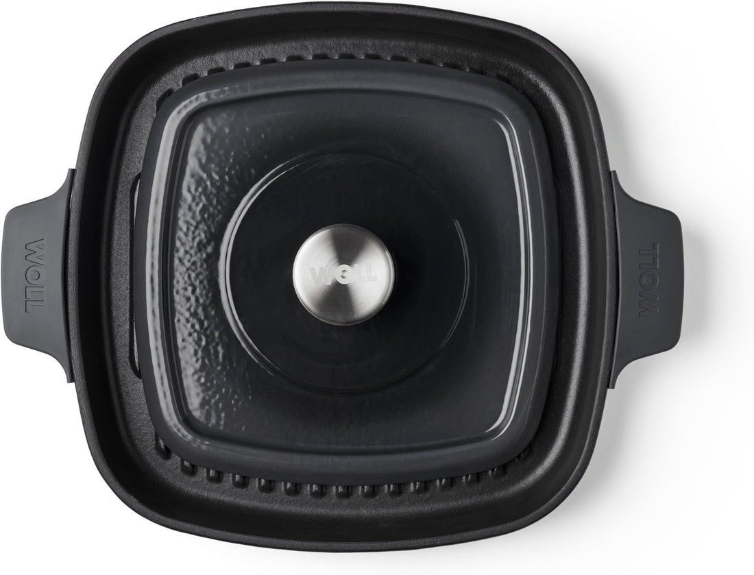 Woll - 11" x 11" Black Iron Non-Stick Grill With Press (28 x 28 CM) - 628-2CI-030