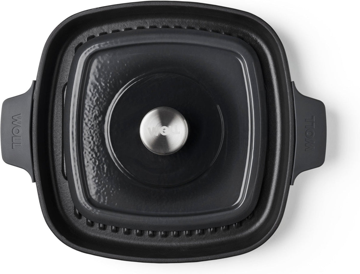 Woll - 11" x 11" Black Iron Non-Stick Grill With Press (28 x 28 CM) - 628-2CI-030