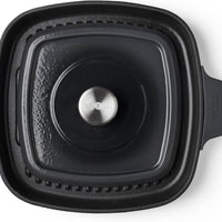 Woll - 11" x 11" Black Iron Non-Stick Grill With Press (28 x 28 CM) - 628-2CI-030