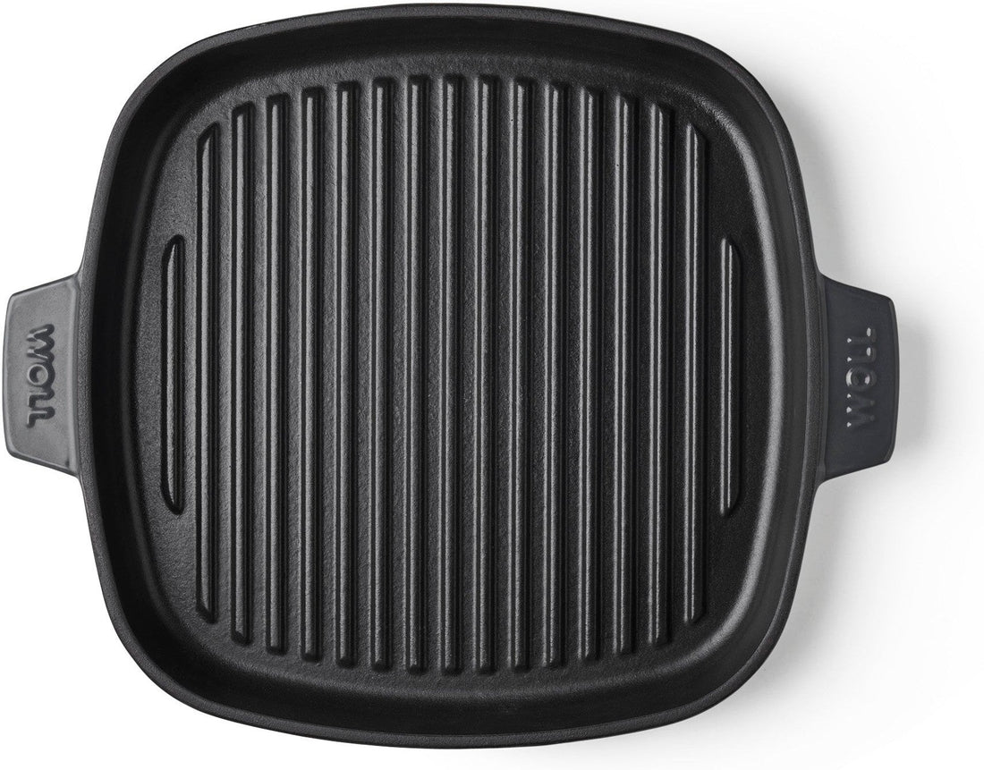 Woll - 11" x 11" Black Iron Non-Stick Grill With Press (28 x 28 CM) - 628-2CI-030