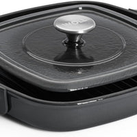 Woll - 11" x 11" Black Iron Non-Stick Grill With Press (28 x 28 CM) - 628-2CI-030