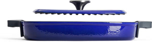 Woll - 11" x 11" Blue Iron Non-Stick Grill With Press (28 x 28 CM) - 628-2CI-020