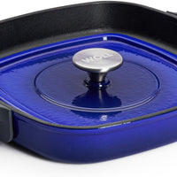 Woll - 11" x 11" Blue Iron Non-Stick Grill With Press (28 x 28 CM) - 628-2CI-020
