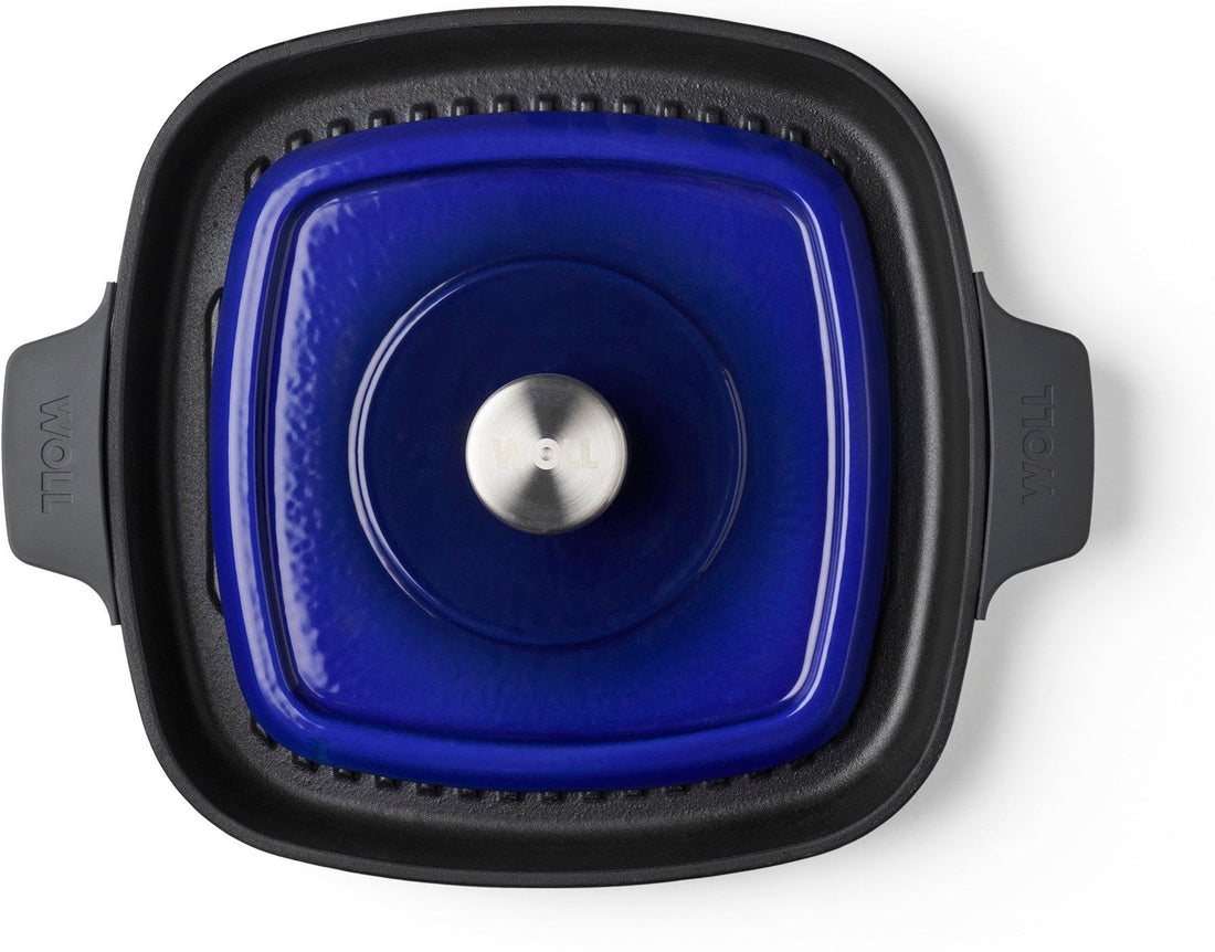 Woll - 11" x 11" Blue Iron Non-Stick Grill With Press (28 x 28 CM) - 628-2CI-020