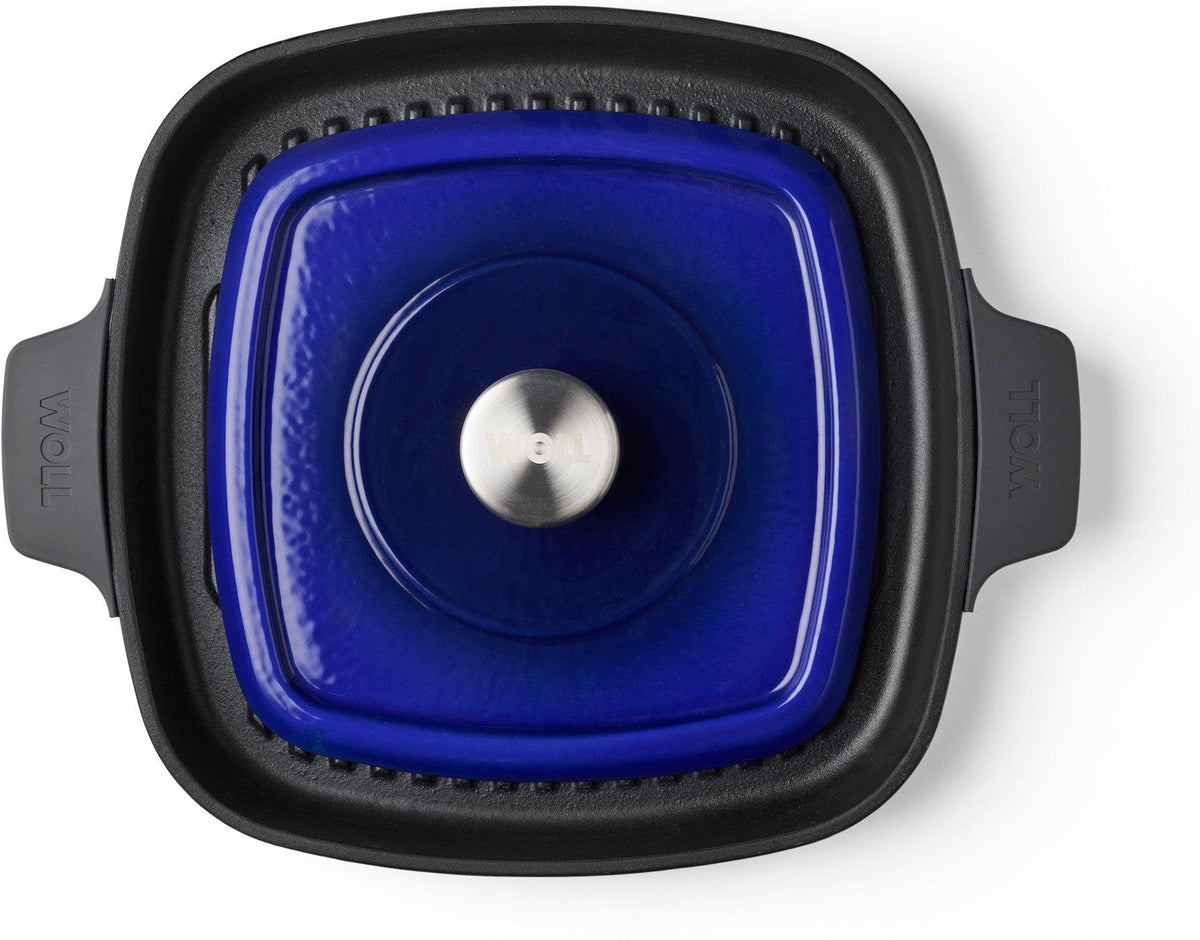 Woll - 11" x 11" Blue Iron Non-Stick Grill With Press (28 x 28 CM) - 628-2CI-020