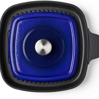 Woll - 11" x 11" Blue Iron Non-Stick Grill With Press (28 x 28 CM) - 628-2CI-020