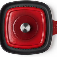 Woll - 11" x 11" Red Iron Non-Stick Grill With Press (28 x 28 CM) - 628-2CI-010