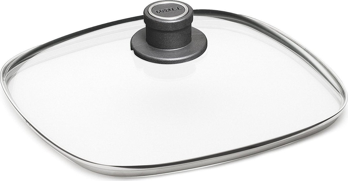 Woll - 11" x 11" Square Tempered Safety Pan Glass Lid with knob Handle - S228M