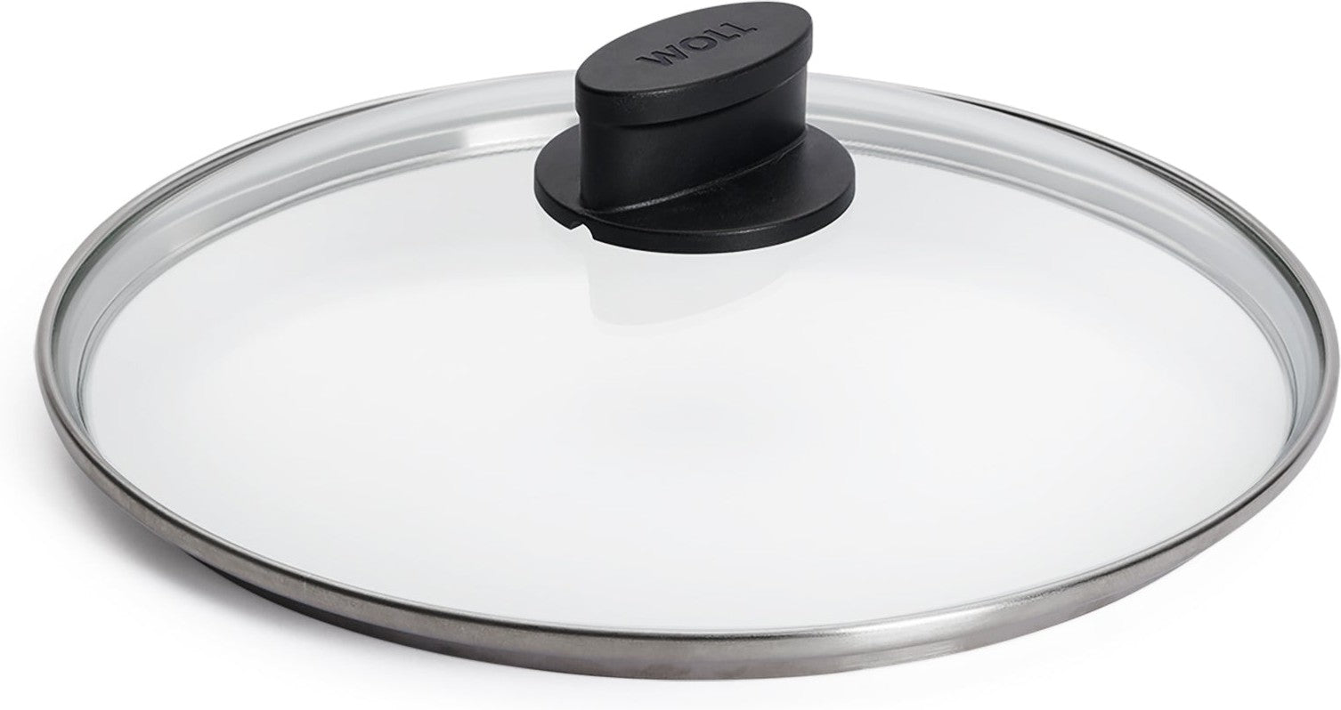 Woll - 9.4" ELI Safety Glass Stock Pot Lid with knob Handle (24 CM) - S24ELM
