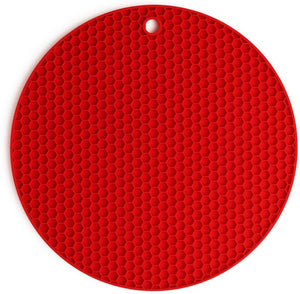Woll - 9.4" Round Silicone Coasters With Honeycomb Structure (24 CM) - MA24