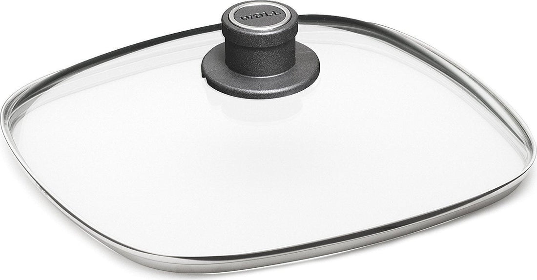 Woll - 9.5" x 9.5" Square Tempered Safety Glass Lid with knob Handle - S224M
