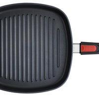 Woll - Diamond Lite 11" Non-Stick Grill Pan With Black Detachable Handle and Lid - 628-1DPIL