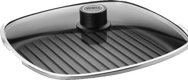 Woll - Diamond Lite 11" Non-Stick Grill Pan With Black Detachable Handle and Lid - 628-1DPIL