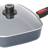 Woll - Diamond Lite 11" Non-Stick Grill Pan With Black Detachable Handle and Lid - 628-1DPIL