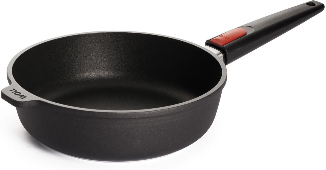 Woll - Diamond Lite 11" Smart Lid Non-Stick Saute Pan With Black Detachable Handle (28 CM) - NB-DPI-1728-SL