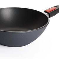Woll - Diamond Lite 12.6" Black Detachable Handle Non-Stick Wok & Stir Fry Pan with Lid (32 CM) - 1032DPIL