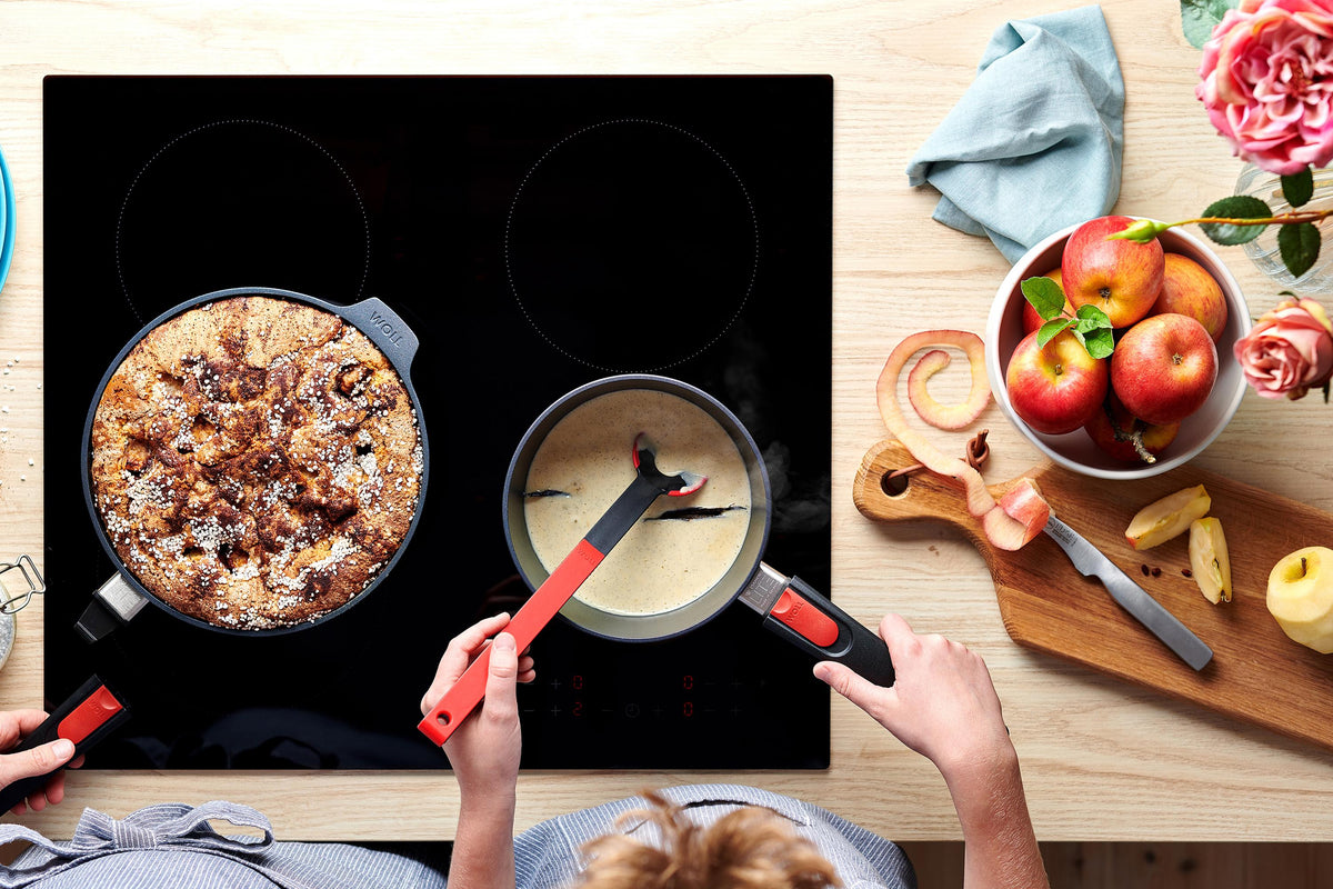 Woll - Diamond Lite 12.6" Non-Stick Saute Pan With Black Detachable Handle and Lid (32 CM) - 1732DPIL