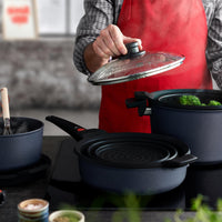 Woll - Diamond Lite 12.6" Non-Stick Saute Pan With Black Detachable Handle and Lid (32 CM) - 1732DPIL