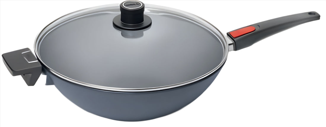 Woll - Diamond Lite 13.4" Non-Stick Wok & Stir Fry Pan with Black Detachable Handle and Lid (34 CM) - 1034DPIL