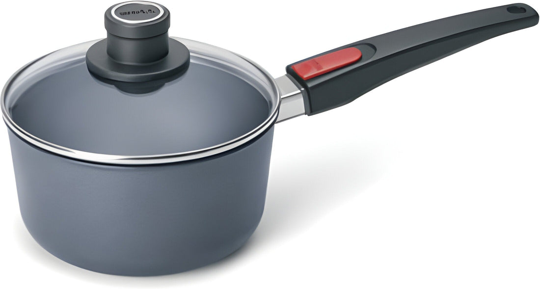 Woll - Diamond Lite 7.1" Non-Stick Saucepan with Black Detachable Handle and Lid (18 CM) - 1918DPIL