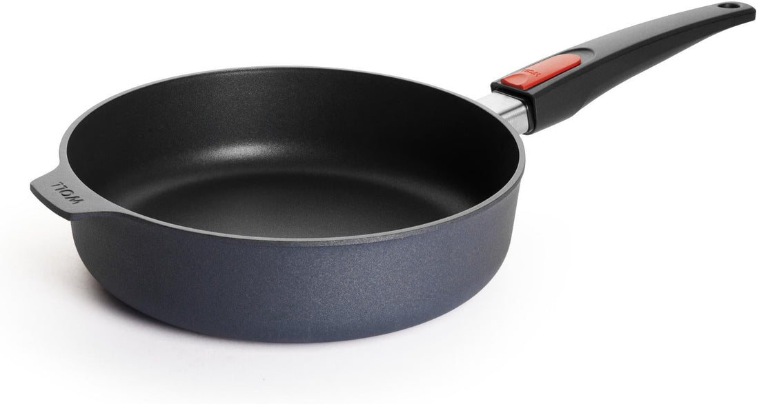 Woll - Diamond Lite 9.4" Non-Stick Saute Pan With Black Detachable Handle and Lid (24 CM) - 1724DPIL