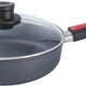 Woll - Diamond Lite 9.4" Non-Stick Saute Pan With Black Detachable Handle and Lid (24 CM) - 1724DPIL