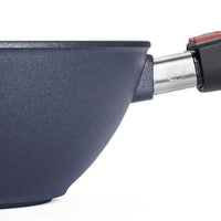 Woll - Diamond Lite 9.4" Non-Stick Wok & Stir Fry Pan With Black Detachable Handle and Lid (24 CM) - 1024DPIL