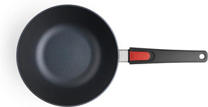 Woll - Diamond Lite 9.4" Non-Stick Wok & Stir Fry Pan With Black Detachable Handle and Lid (24 CM) - 1024DPIL