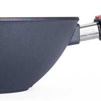 Woll - Diamond Lite 9.4" Non-Stick Wok & Stir Fry Pan With Black Detachable Handle and Lid (24 CM) - 11024DPIL