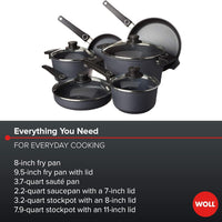 Woll - Diamond Lite Induction Non-Stick 10 PC Cookware Set - SET10DPI