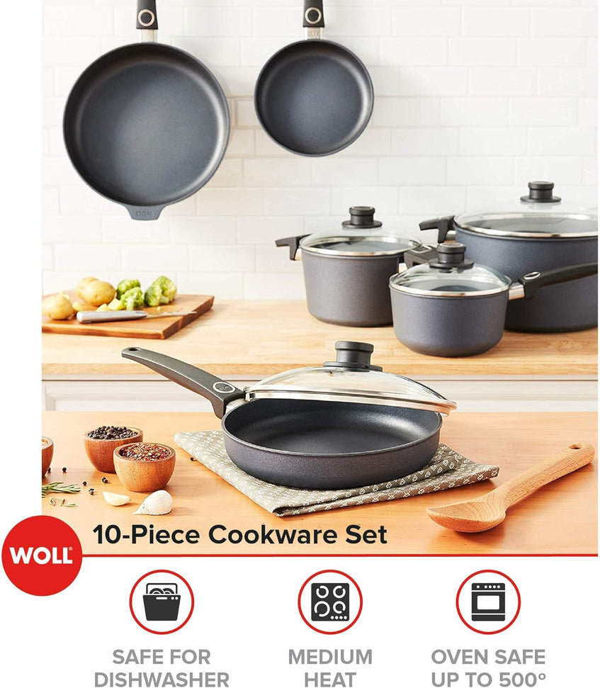 Woll - Diamond Lite Induction Non-Stick 10 PC Cookware Set - SET10DPI