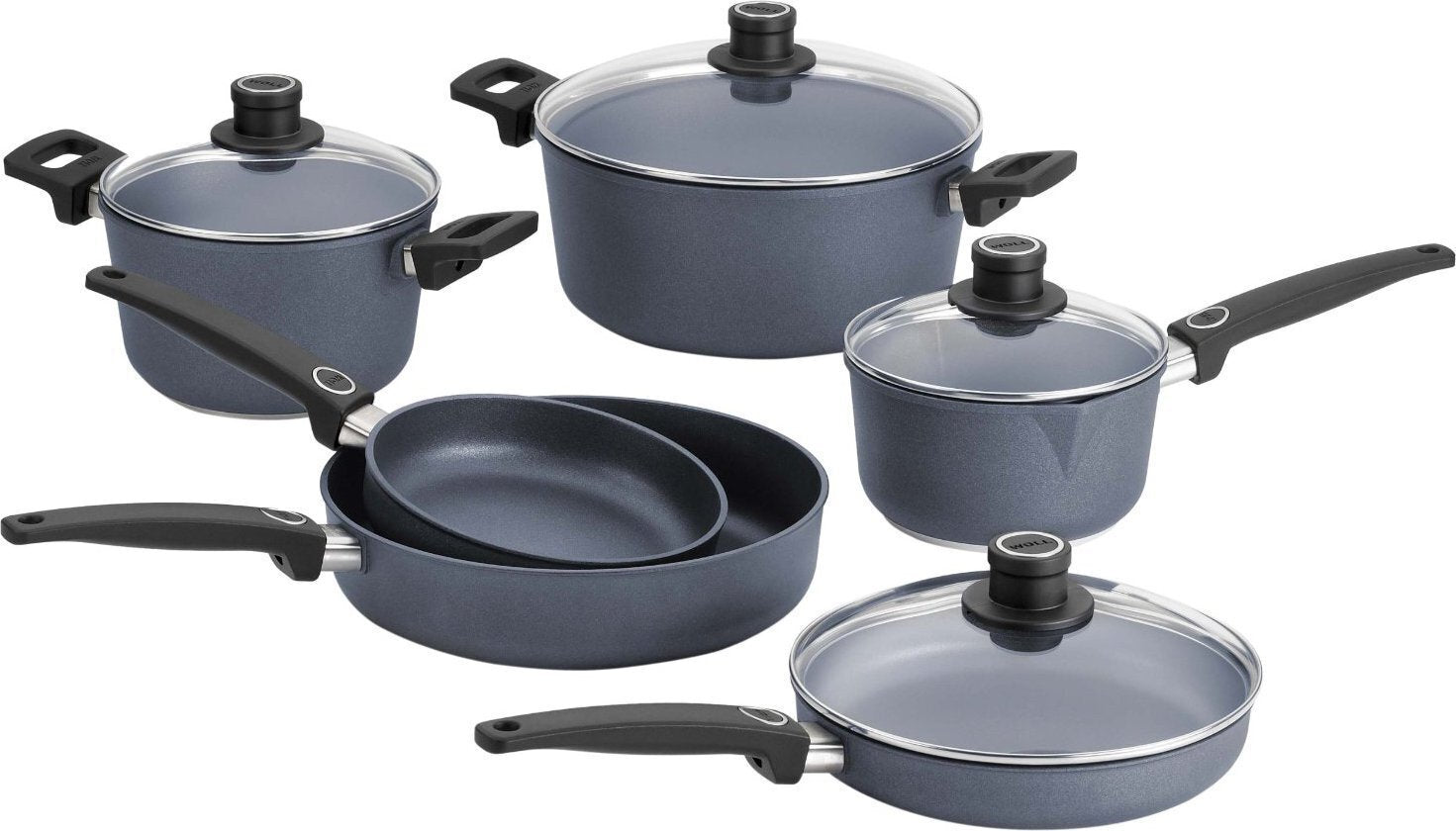 Woll - Diamond Lite Non-Stick 10 PC Cookware Set - SET10DP
