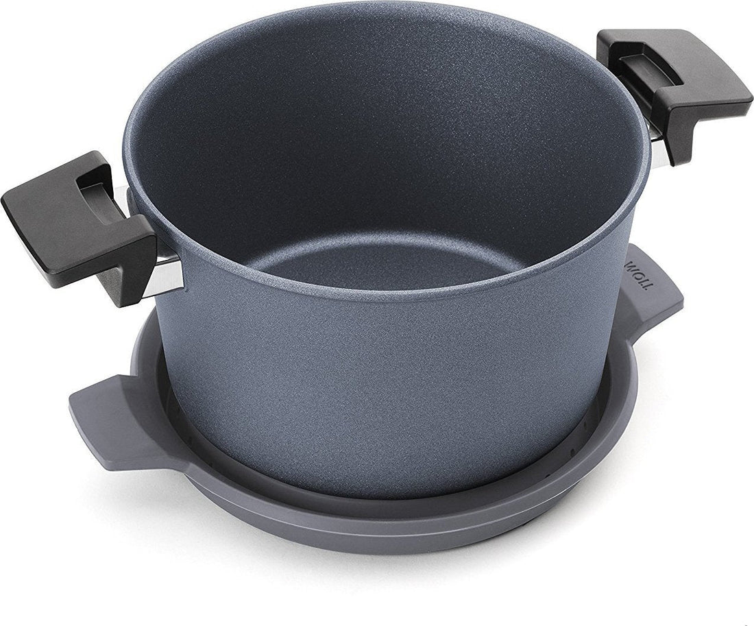 Woll - Diamond Plus 8 QT Concept Induction Stock Pot with Lid & Silicone Insert - W128-1CPI