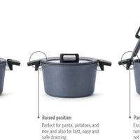 Woll - Diamond Plus 8 QT Concept Induction Stock Pot with Lid & Silicone Insert - W128-1CPI